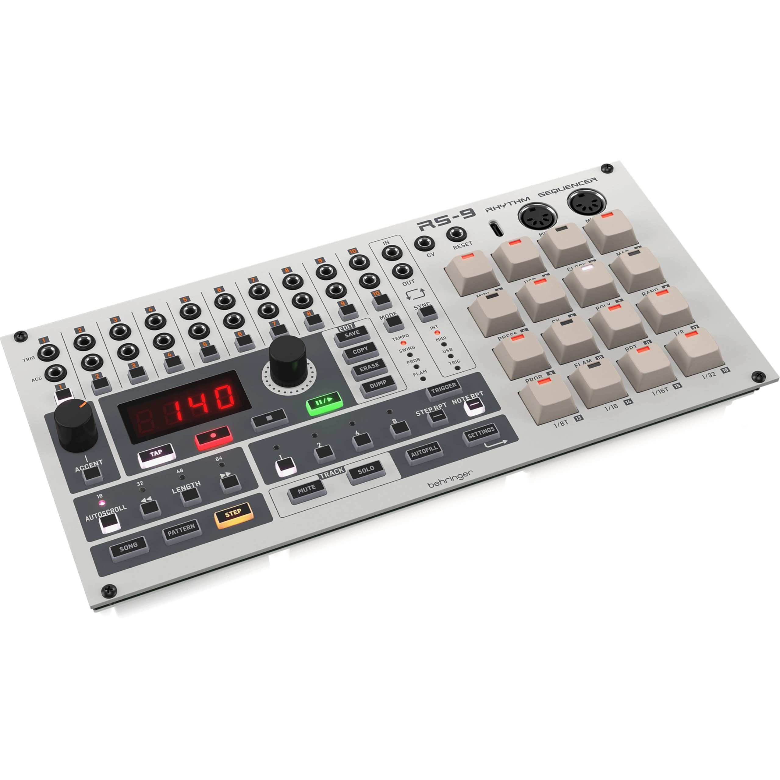 Behringer RS-9 モジュラーシンセサイザー Amazon.com: Behringer RS-9 Rhythm Sequencer Eurorack Module